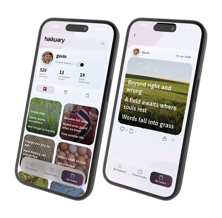haikuary app on iPhone